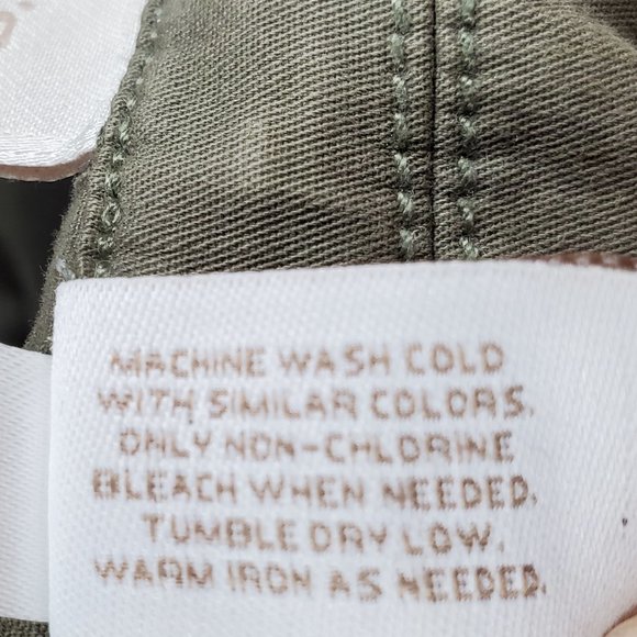 Chico's Cotton Jacket Blazer Olive Size 1 (8/10 M) - Picture 14 of 15